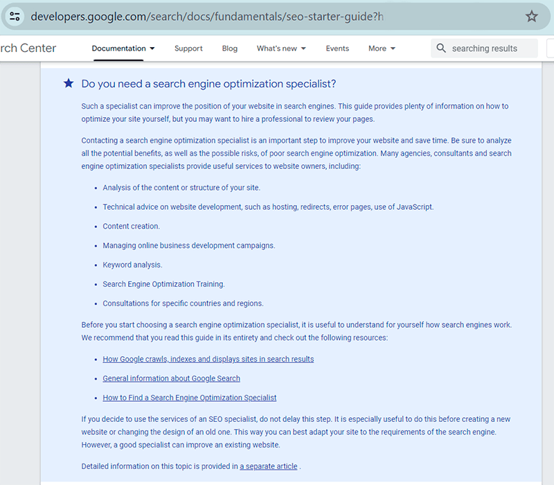 Do you need a search engine optimization specialist