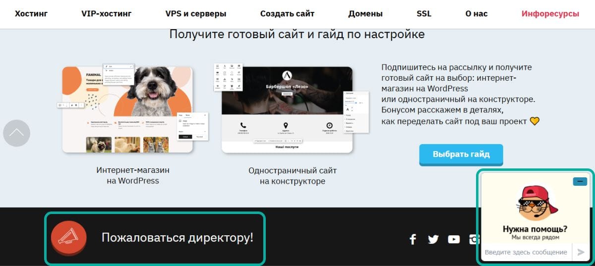 Чат-бот и онлайн-консультант на сайте помогают пользователям с навигацией и поддержкой