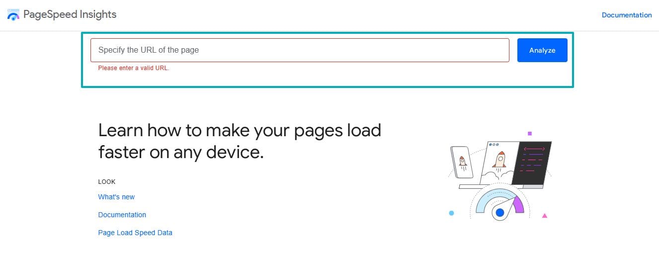 Website performance analysis interface with scores across categories: performance, accessibility, recommendations, and search engine optimization (SEO)