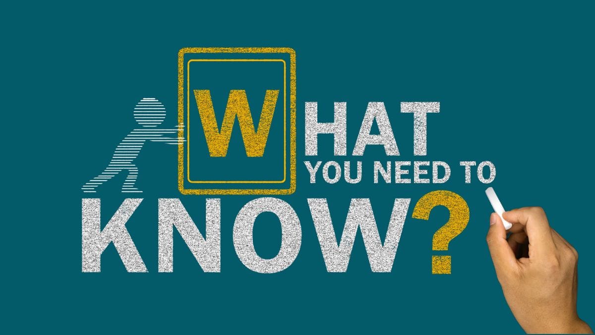 Illustration with the text "What you need to know?"