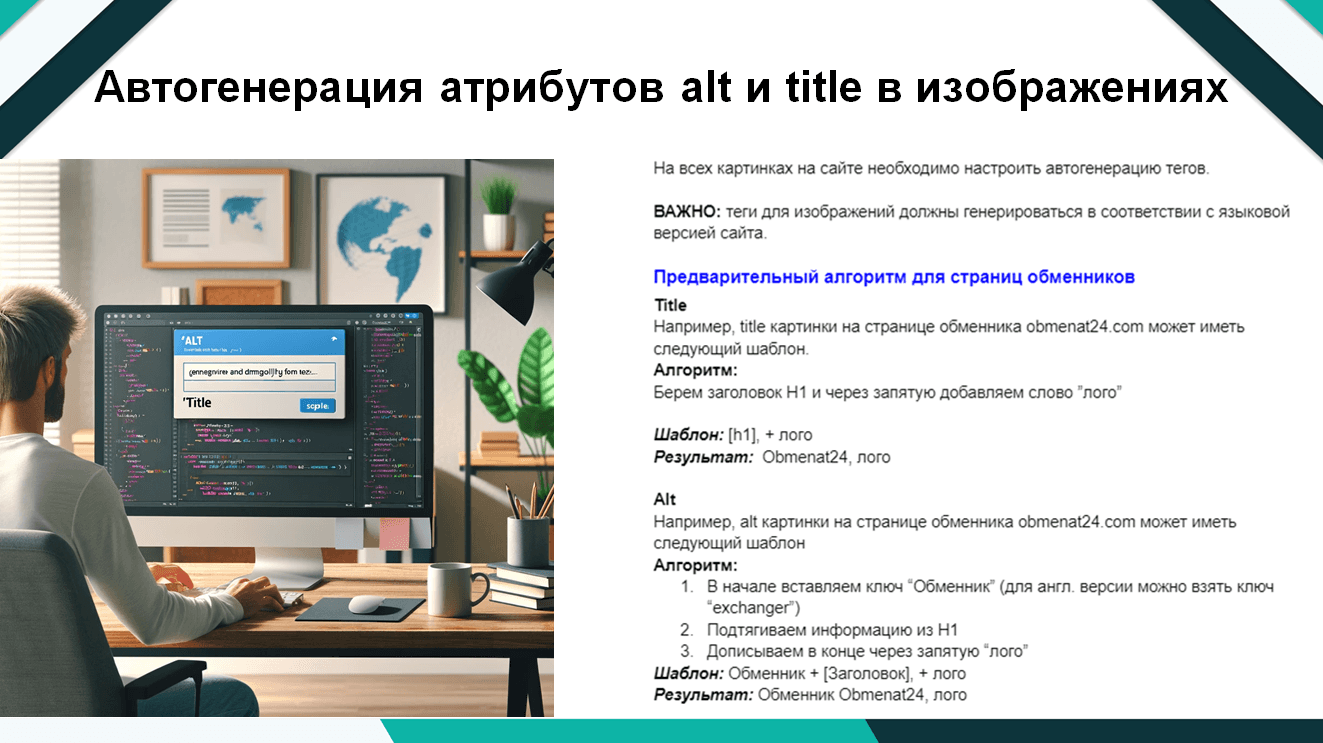 Автогенерация атрибутов alt и title в изображениях