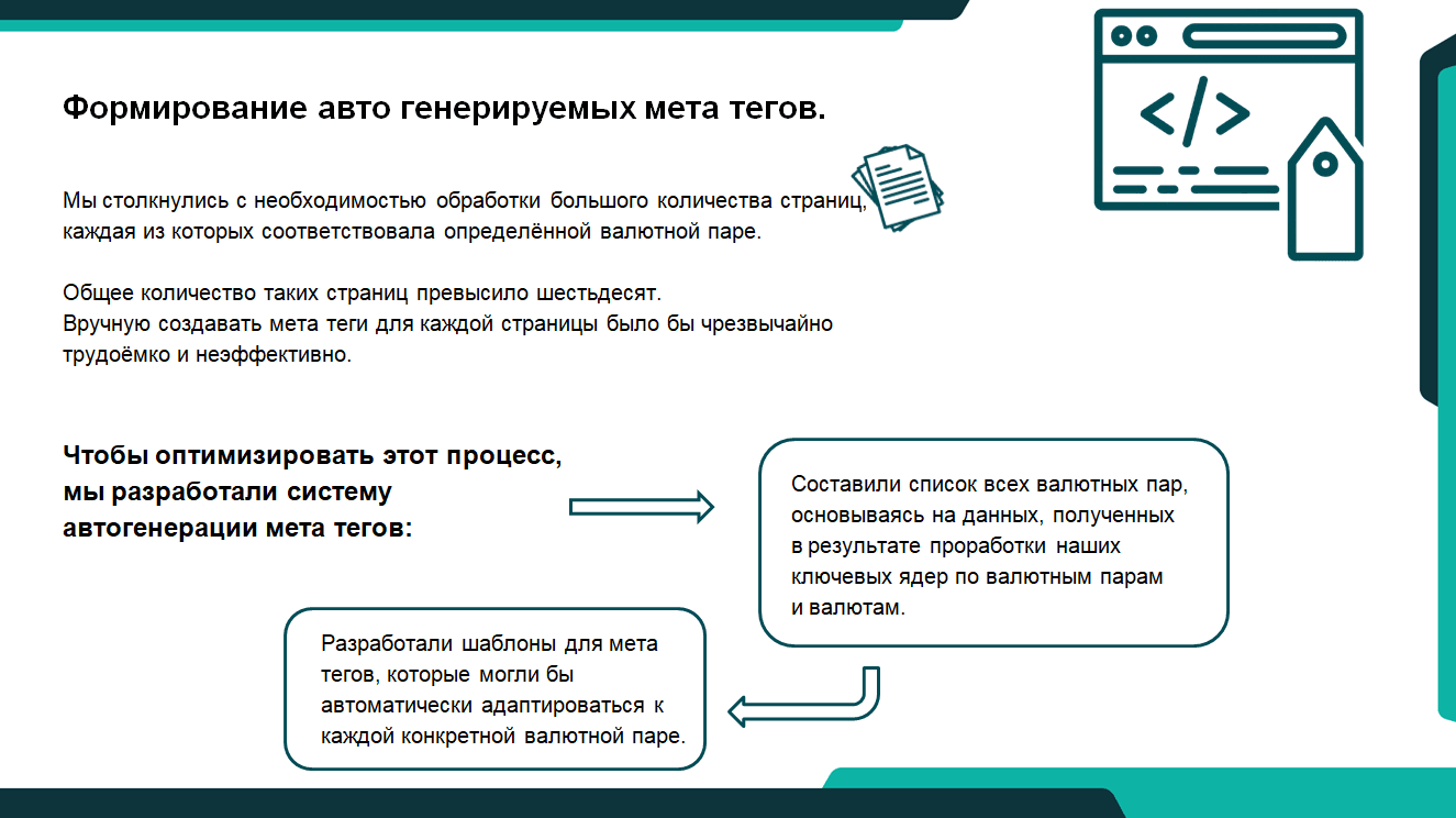 Формирование авто генерируемых мета тегов
