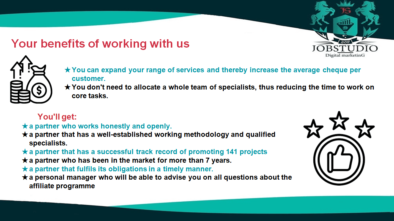 Your benefits when working with us