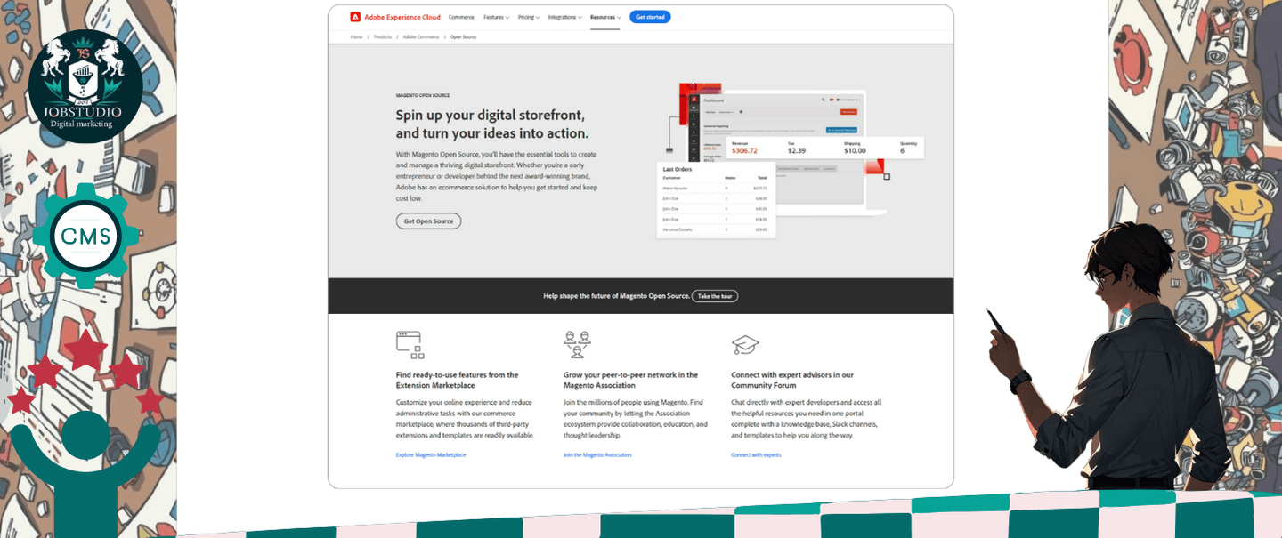 Choosing a CMS for a Magento online store