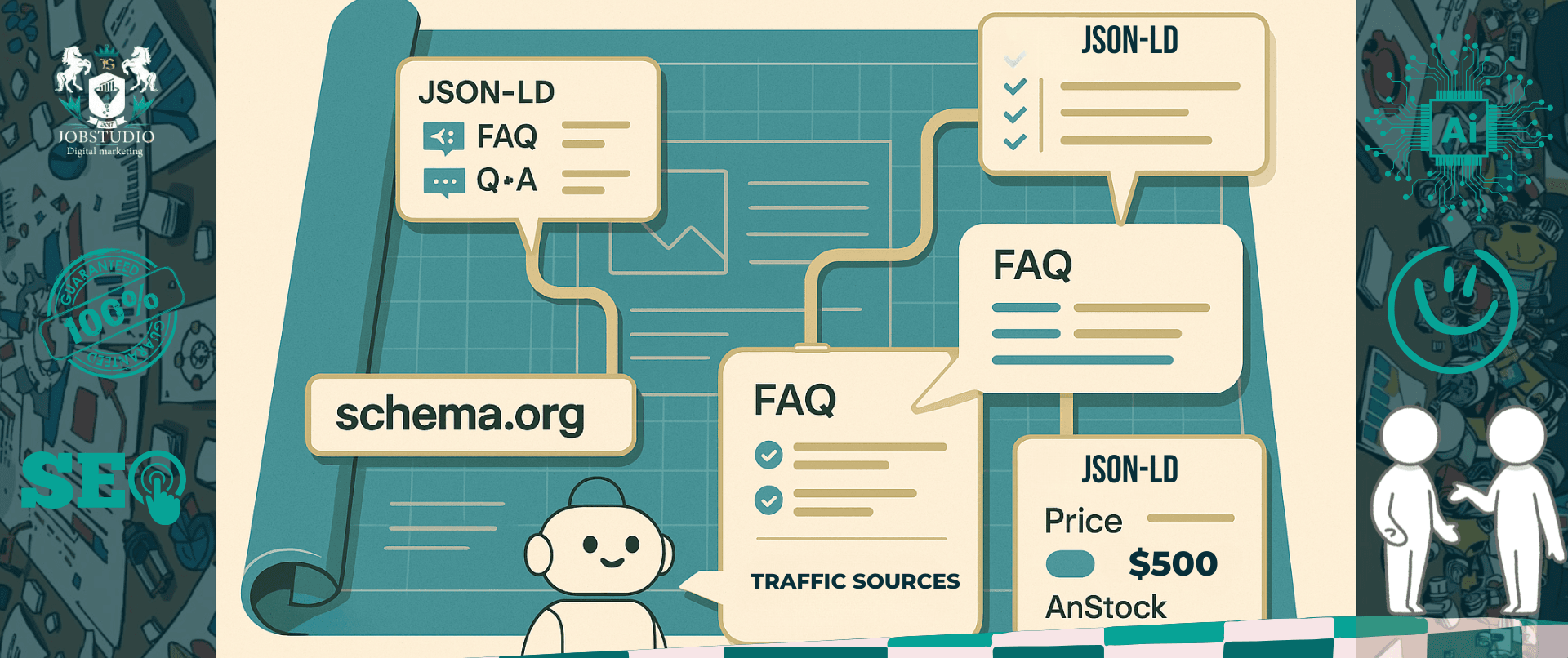 Relationship diagram: page, entities, properties, and types