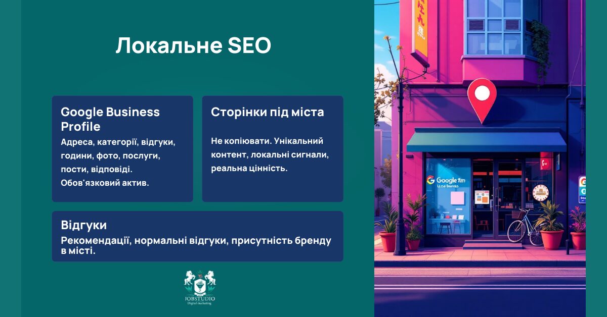 Локальне SEO для просування сайту у своєму регіоні та залучення клієнтів із локального пошуку