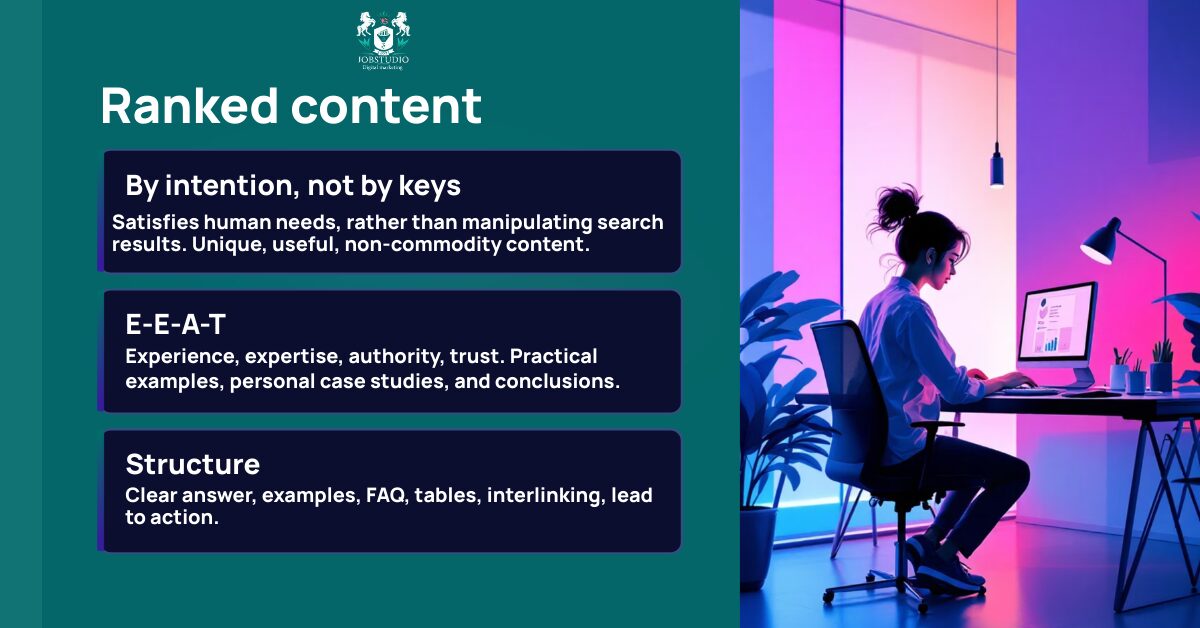 SEO content in 2026 that addresses user queries and has a chance of ranking on Google