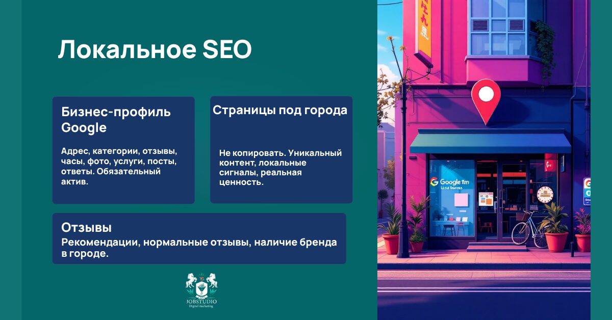 Локальное SEO для продвижения сайта в своём регионе и привлечения клиентов из локального поиска