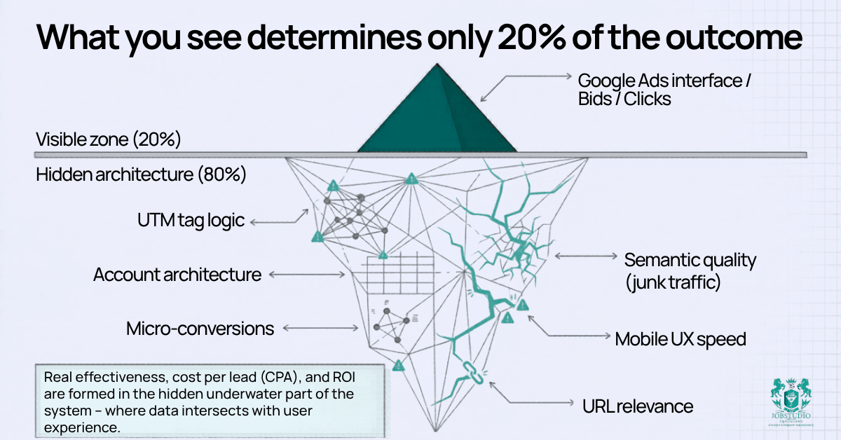 What you see accounts for only 20% of the result. Infographic