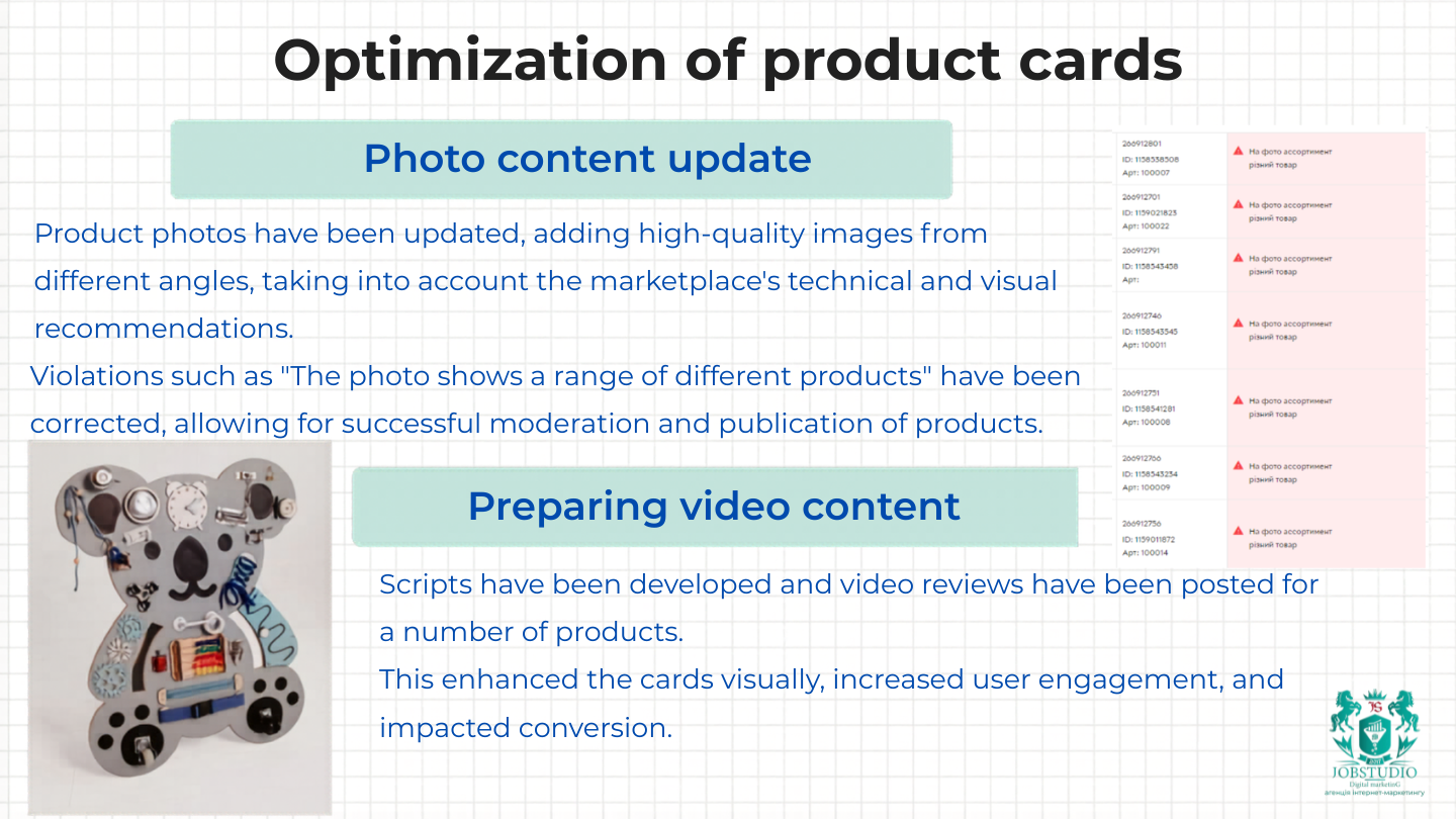 Updating photo content