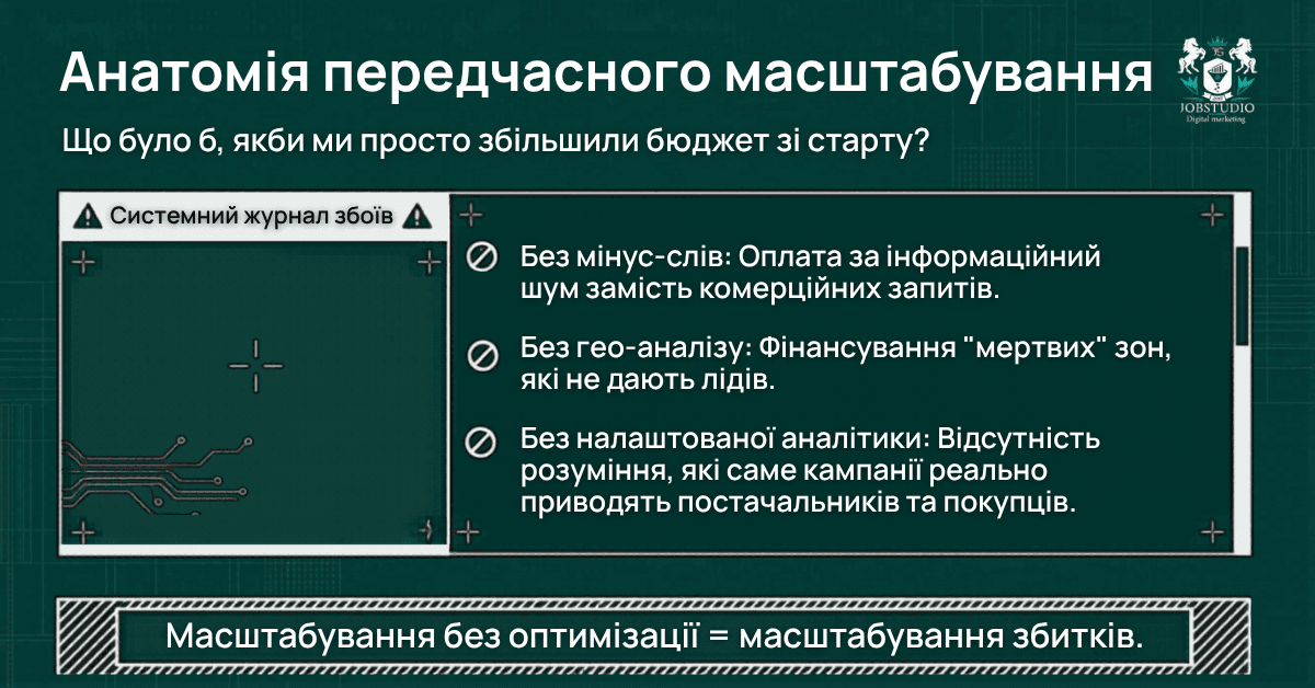 Анатомія передчасного масштабування
