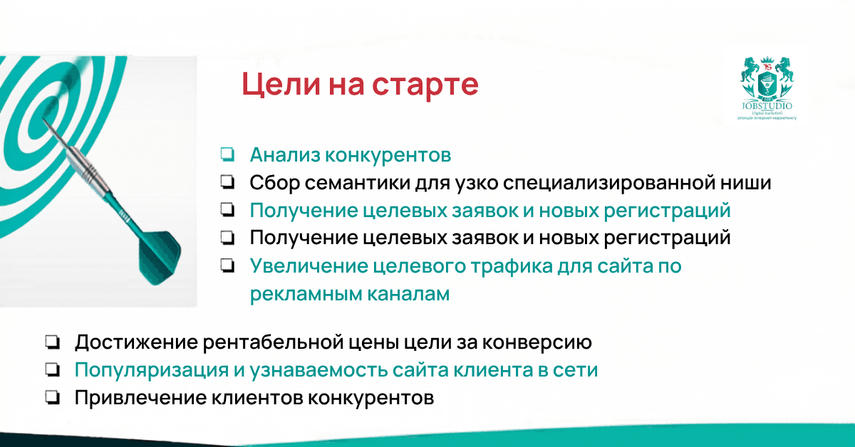Цели на старте