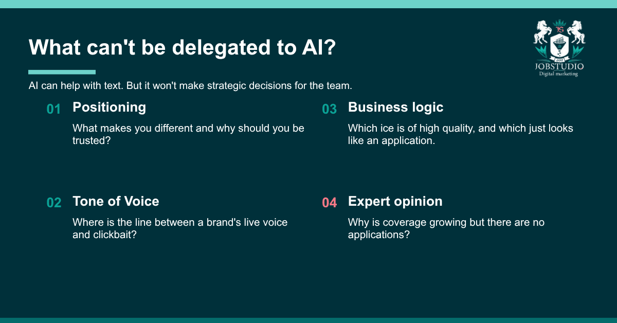 What You Can't Delegate to AI