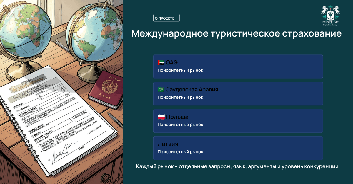 Проект: международное туристическое страхование