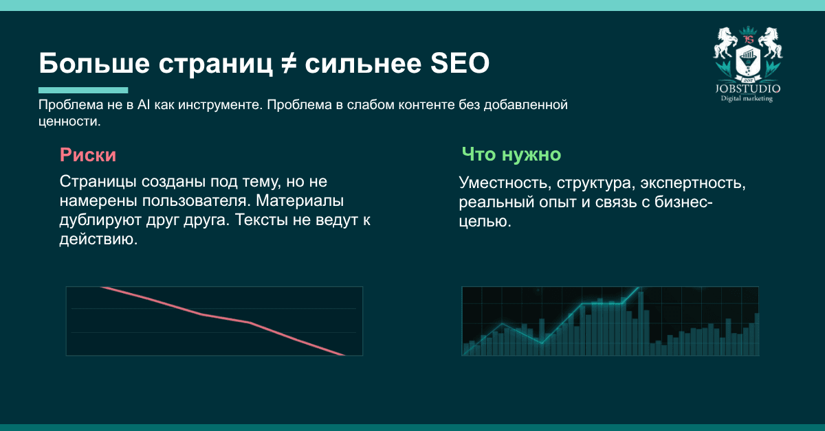 Как контент, созданный с помощью ИИ, без аналитики может навредить SEO