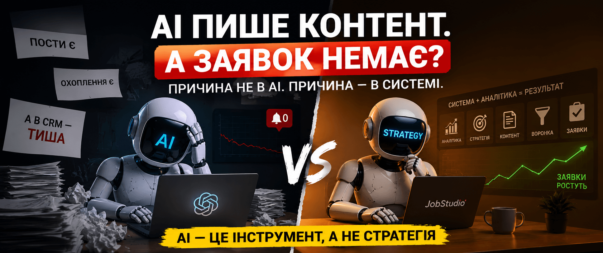 AI-контент без аналітики — це швидше виробництво шуму