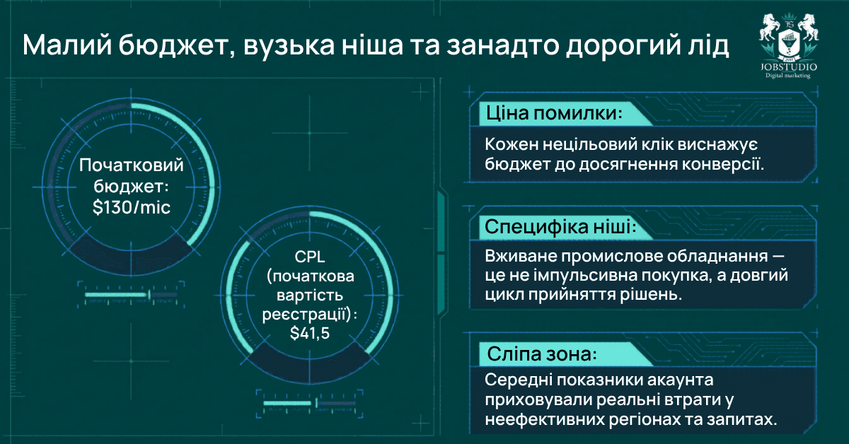 Малий бюджет, вузька ніша та дорогий лід
