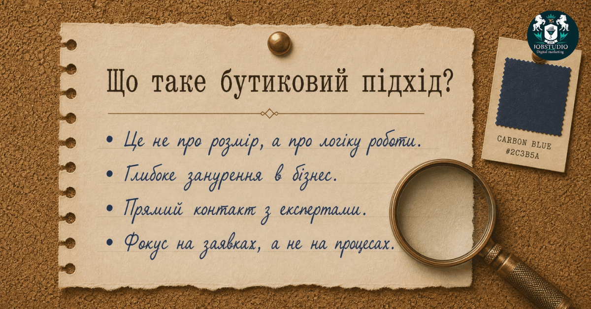 Що таке бутиковий підхід