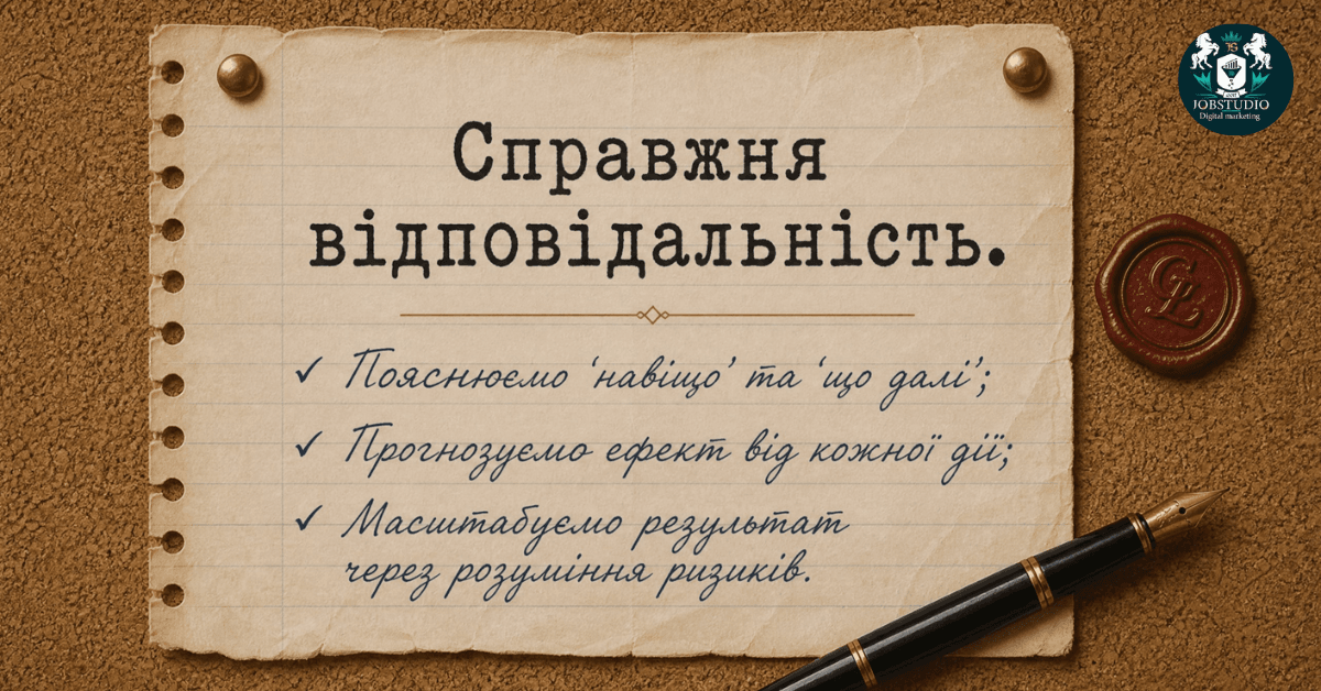 Справжня відповідальність