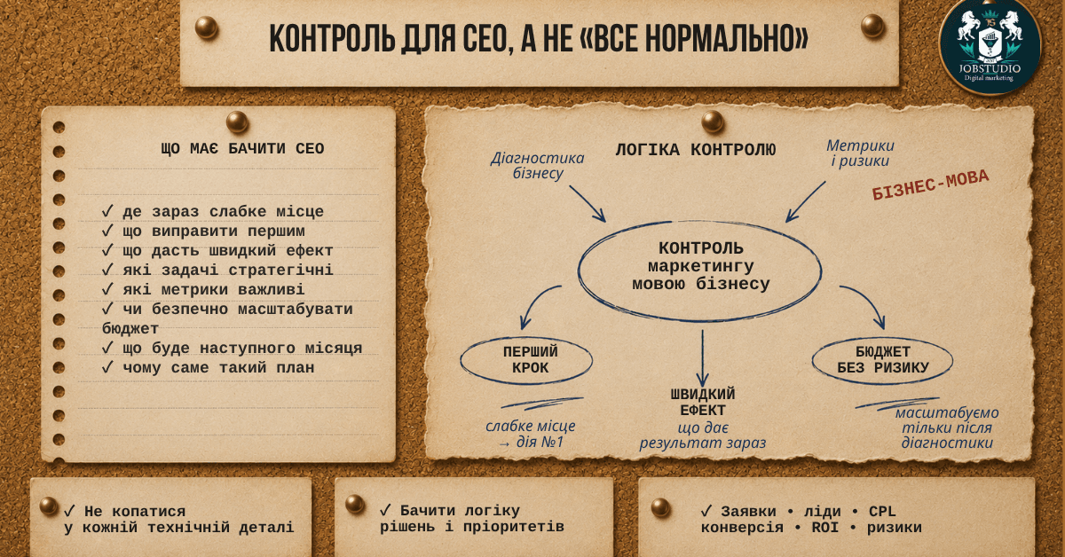 Контроль для СЕО