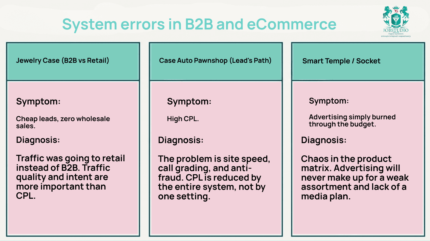System Errors in B2B Performance