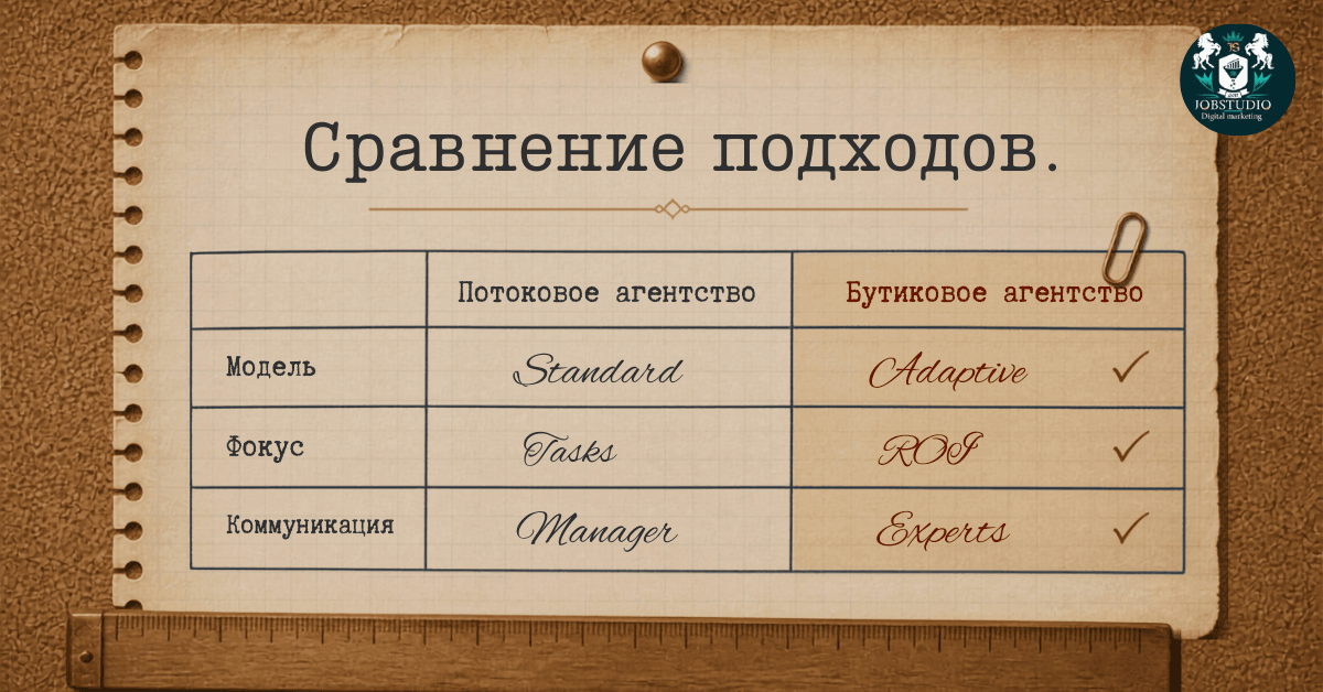 Сравнение подходов