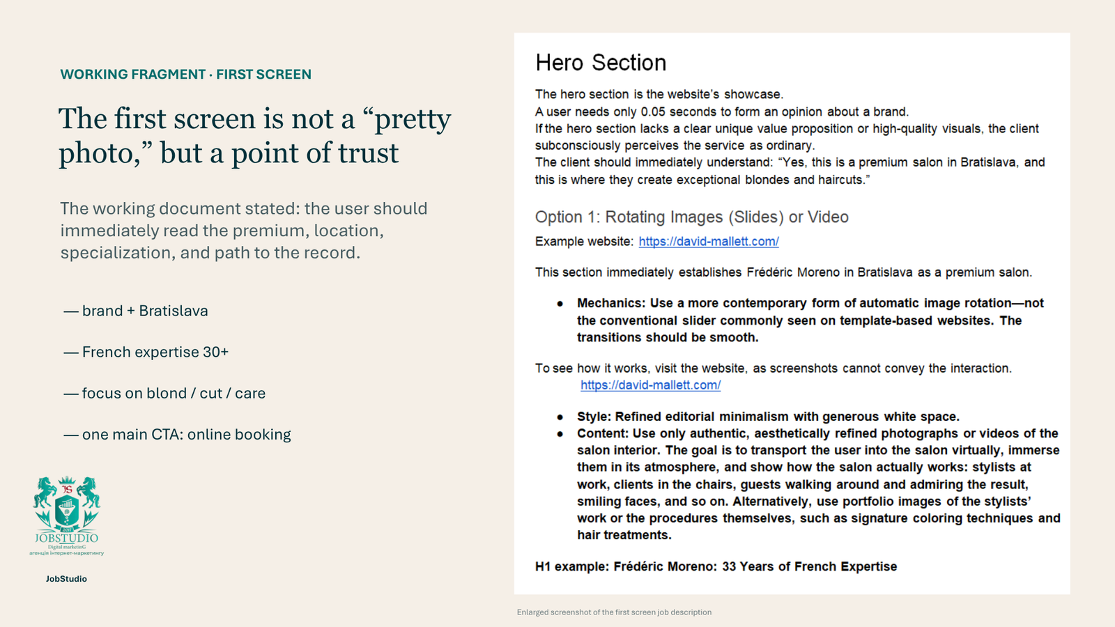 The first screen isn’t just a “pretty picture”—it’s a point of trust