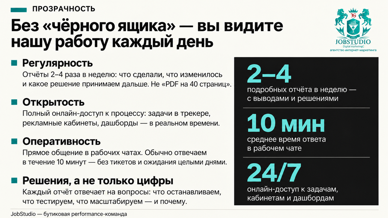 Без «черного ящика»: как вы видите нашу работу каждый день